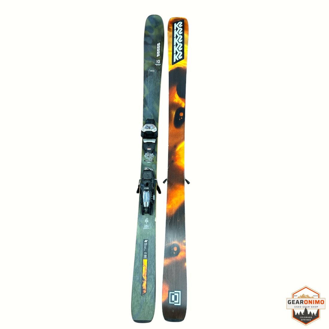 K2 Mindbender 89 Ti Skis With Marker Griffon 13 Bindings - 170 cm