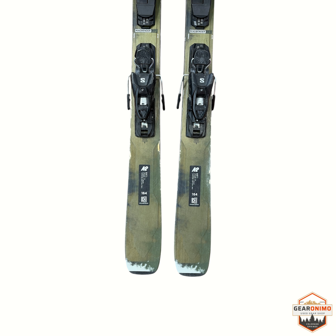 K2 Mind Bender 89 Ti Skis With Salomon M 11 Bindings - 164 cm