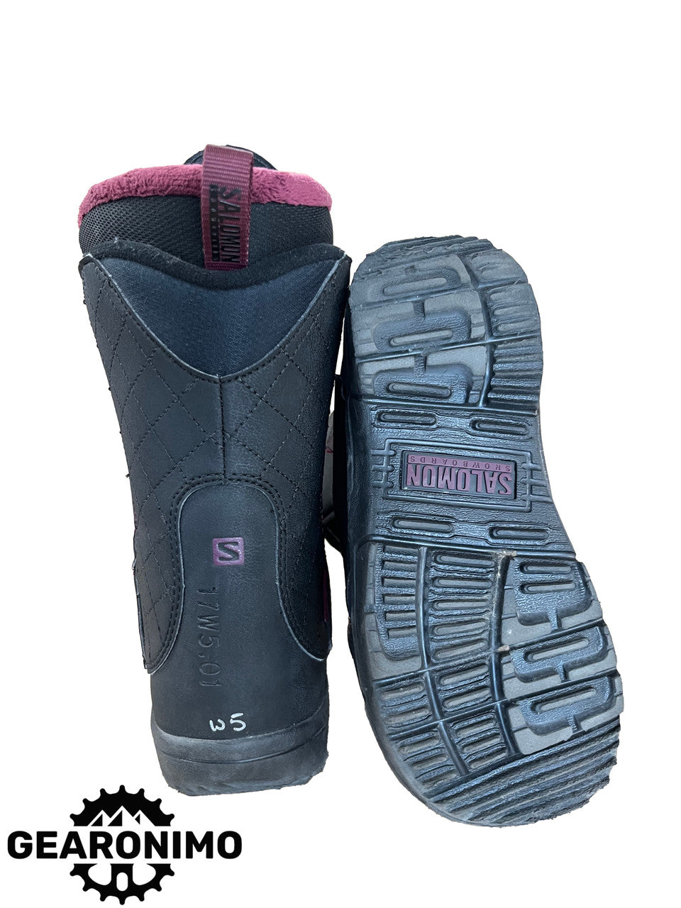 Salomon Pearl Boa  Snowboard Boots- Multiple Women's Sizes Avalible - image 5