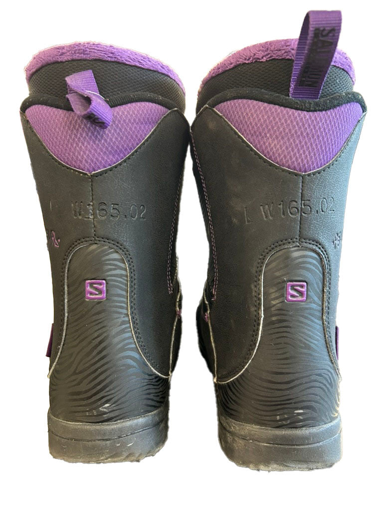 Salomon Pearl Boa zebra Snowboard Boots - Multiple Women's Sizes Avalible - image 2