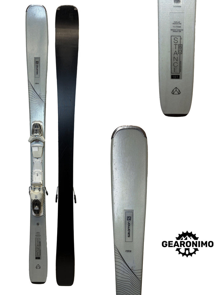 Salomon Stance 80 Womens Ski With Salomon M3 10 bindings  (Multiple Sizes) - image 1