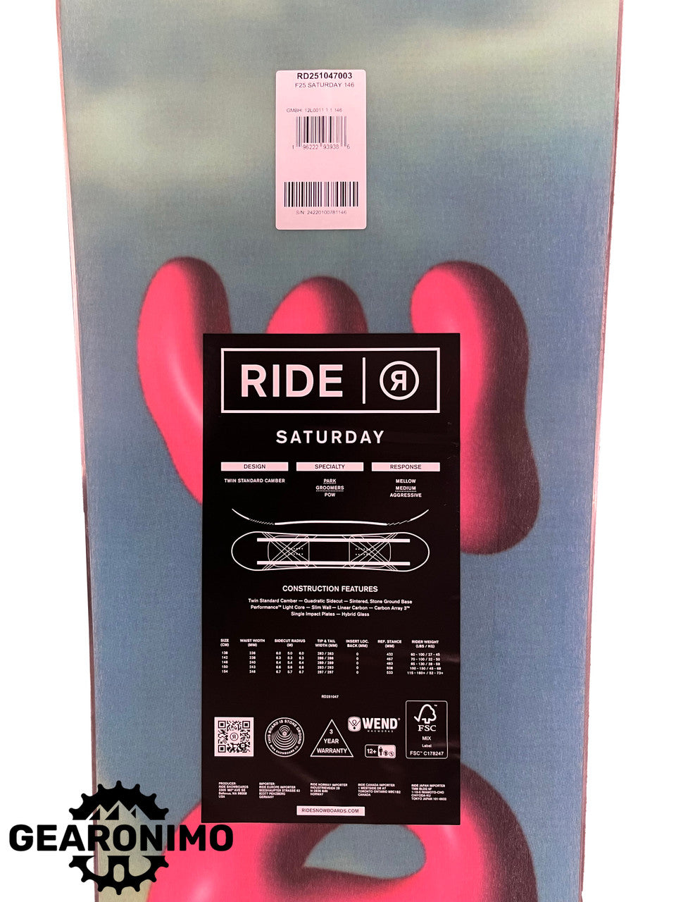 Ride Saturday 146 cm 2025 - image 4