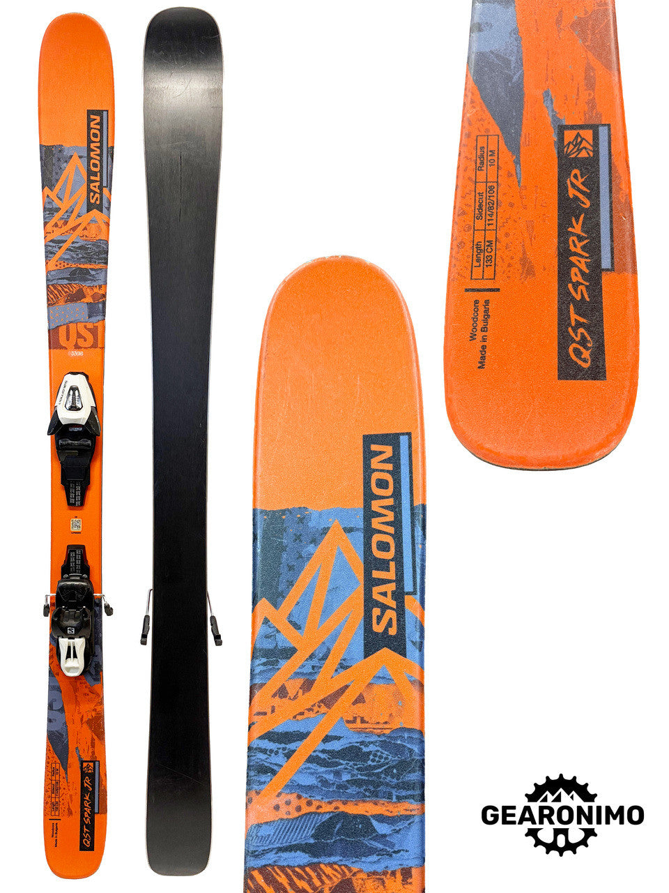 Salomon QST Spark JR Ski with Salomon L5 Binding - Multiple Sizes Available - image 9
