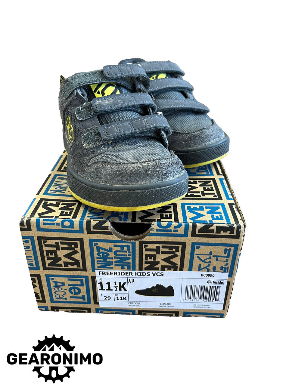 5.10 Kids Freerider Bike Shoes Sz 11.5 - image 3