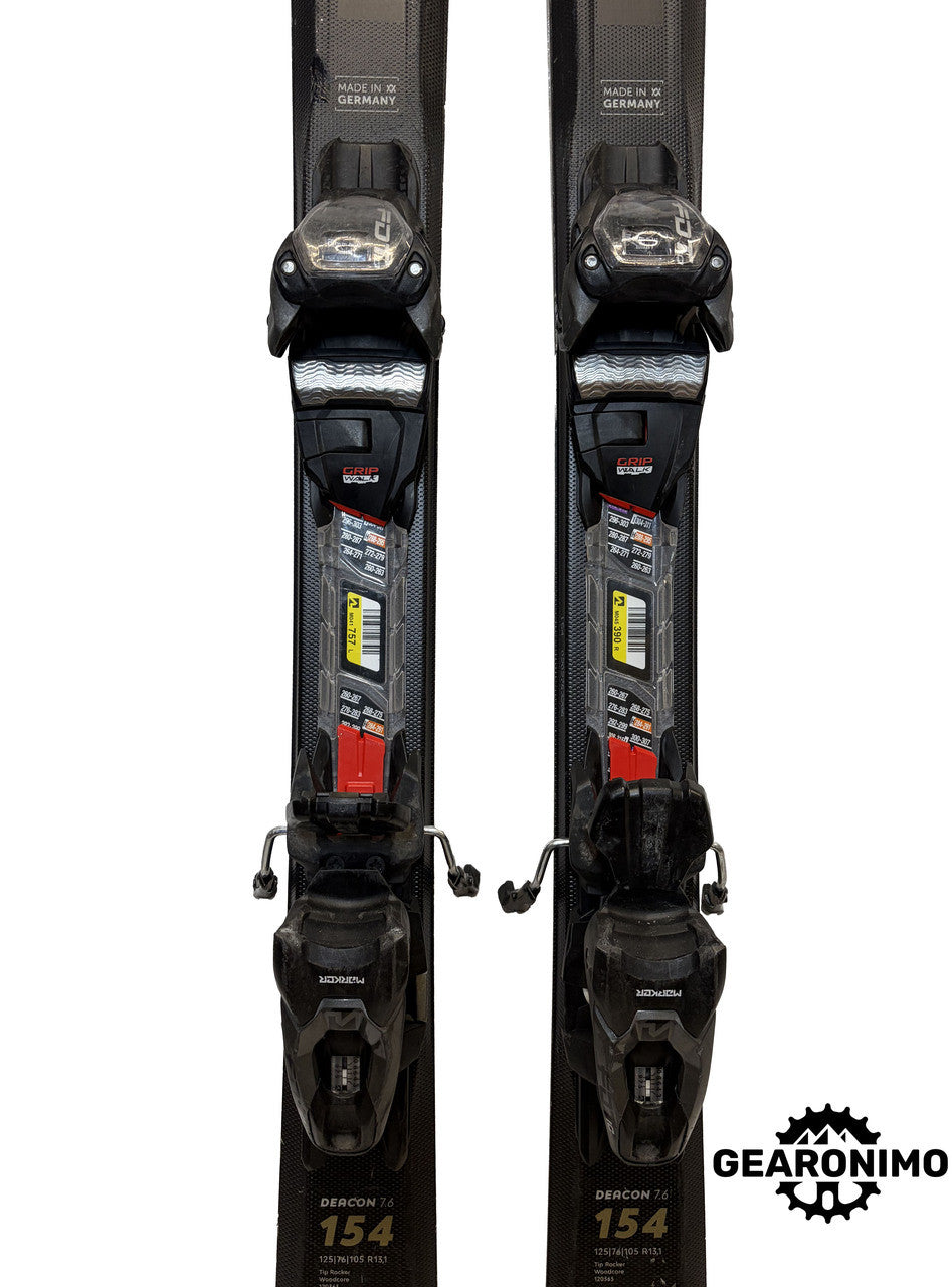 Volkl Deacon 7.6 Skis With Marker FDT 10 Bindings (Multiple Sizes) - image 4