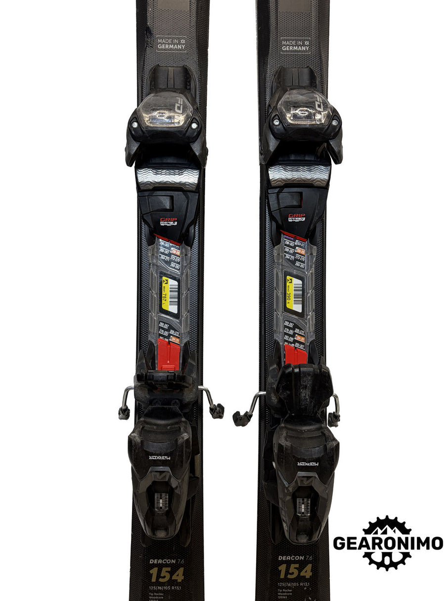 Volkl Deacon 7.6 Skis With Marker FDT 10 Bindings (Multiple Sizes) - image 4