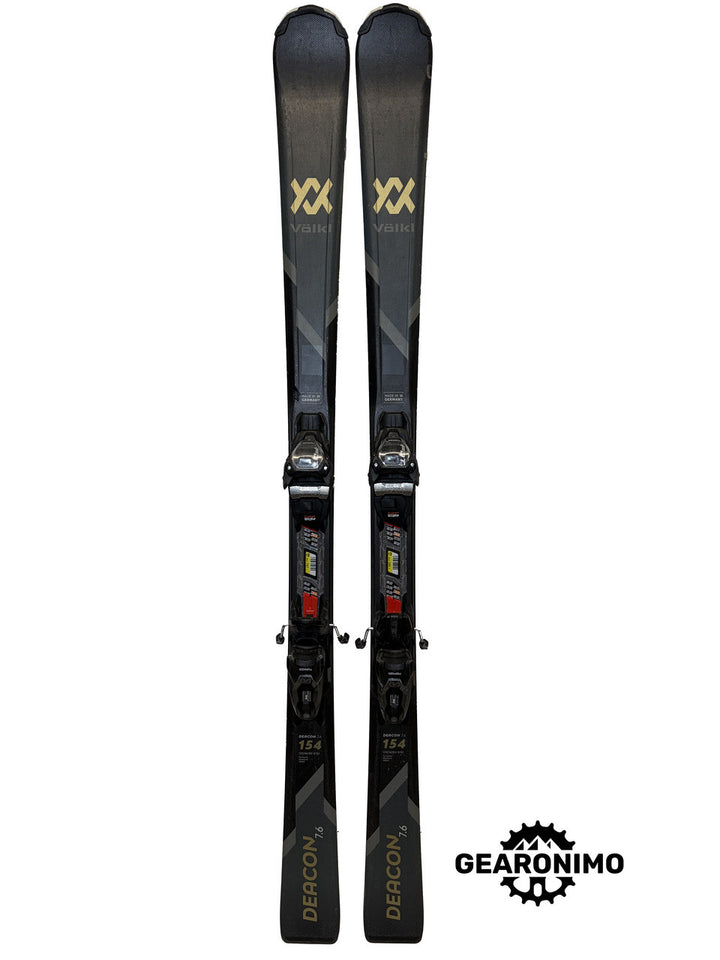 Volkl Deacon 7.6 Skis With Marker FDT 10 Bindings (Multiple Sizes) - image 1