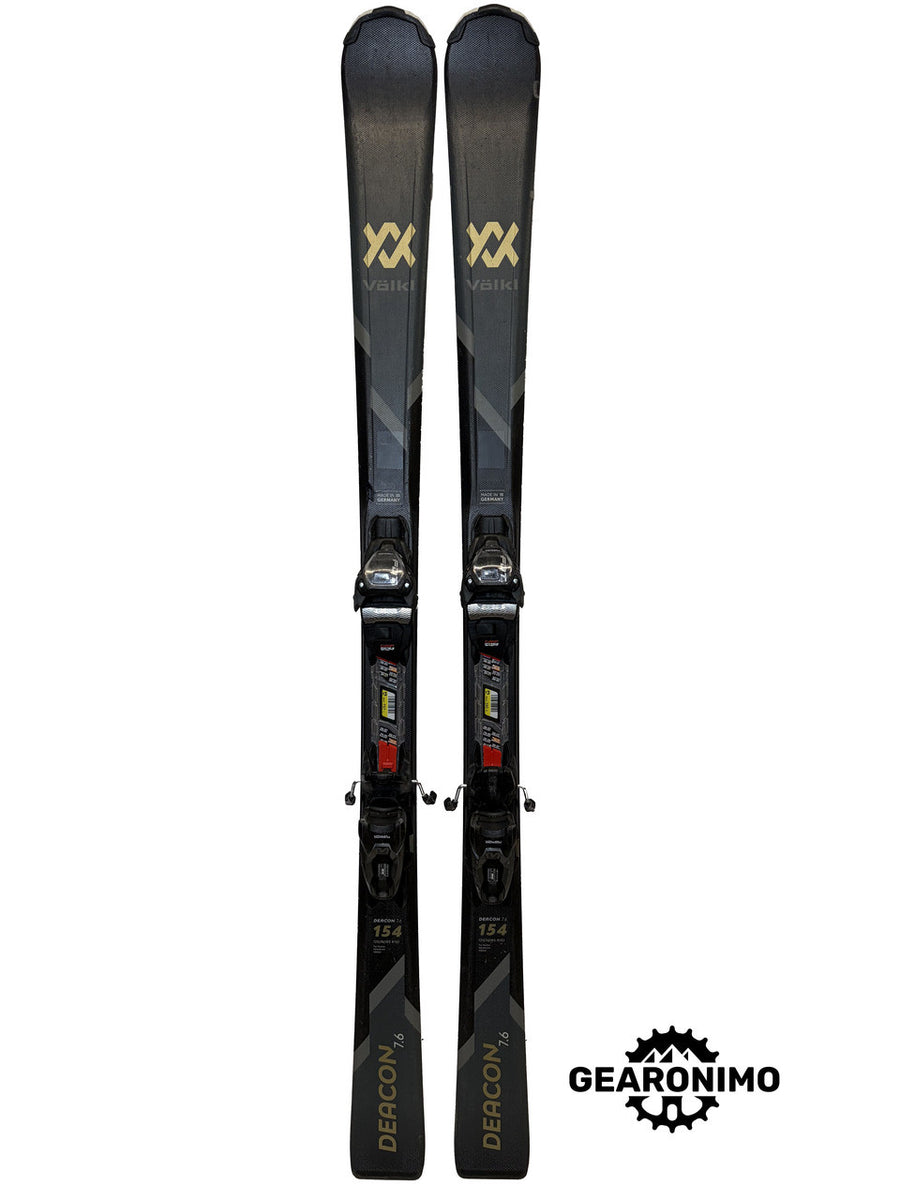 Volkl Deacon 7.6 Skis With Marker FDT 10 Bindings (Multiple Sizes) - image 1