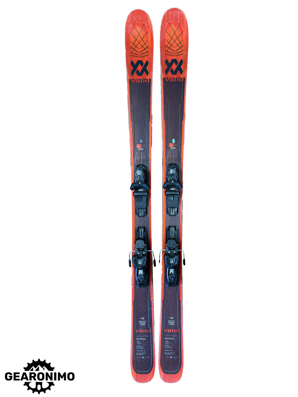 Volkl M6 Mantra 96 Underfoot 170cm w/ Salomon M11 Bindings - image 5