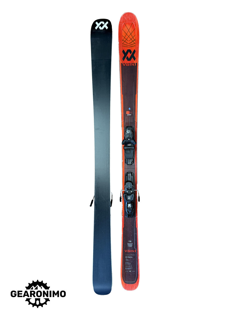 Volkl M6 Mantra 96 Underfoot 170cm w/ Salomon M11 Bindings - image 2
