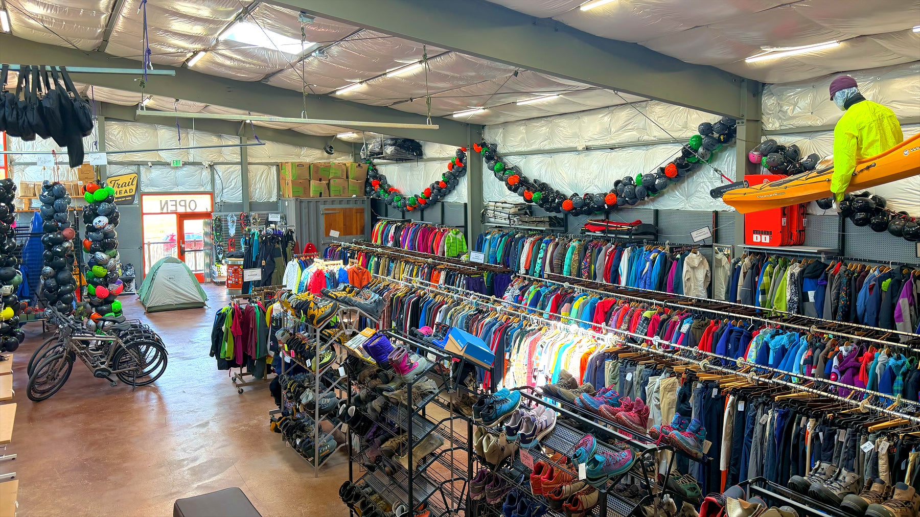 Inside Gearonimo Sports used outdoor gear store in Colorado Springs
