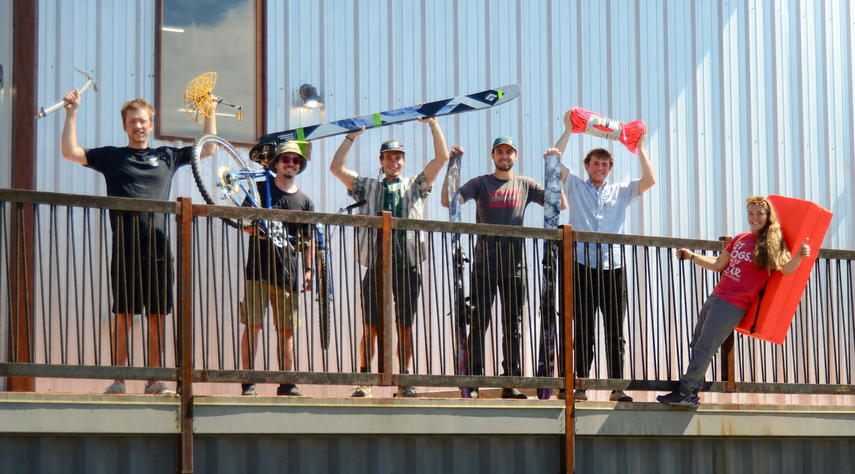 Gearonimo Sports team outside the Colorado Springs shop